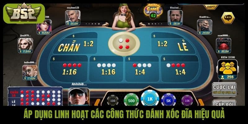 Áp dụng linh hoạt các công thức đánh xóc đĩa hiệu quả