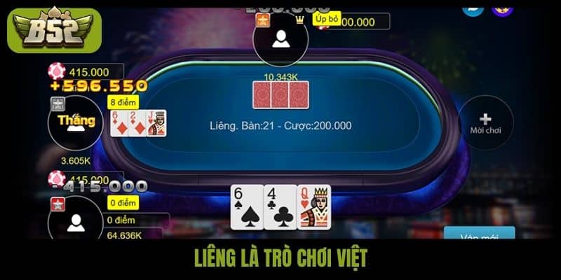 Liêng là trò chơi Việt